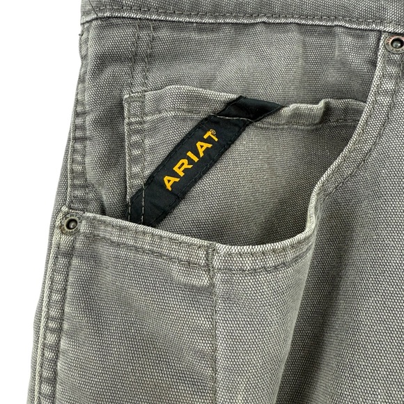 Ariat Rebar M4 DuraStretch Relaxed Fit Stackable Straight Leg Heavy Duty Pants - Picture 3 of 14